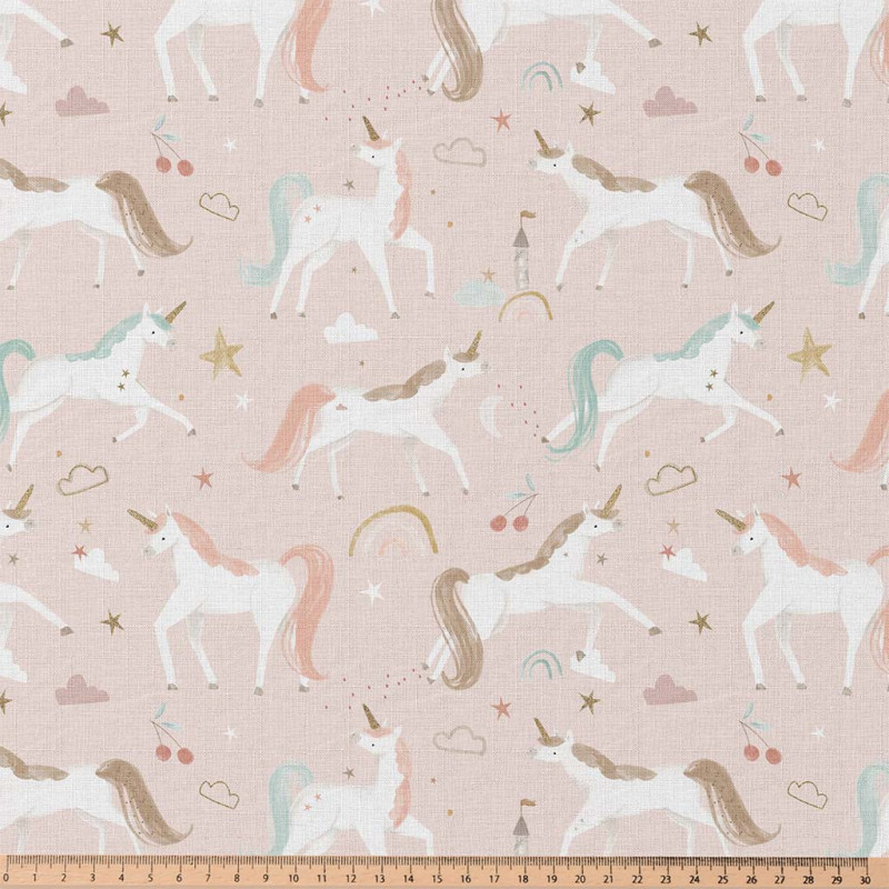 Printed Cotton COLINE Petal / White